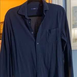 Oobè Sweater material button down shirt